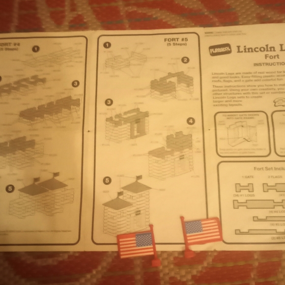 P**Vintage Hasbro Lincoln Logs, 103 pieces - Picture 6 of 10